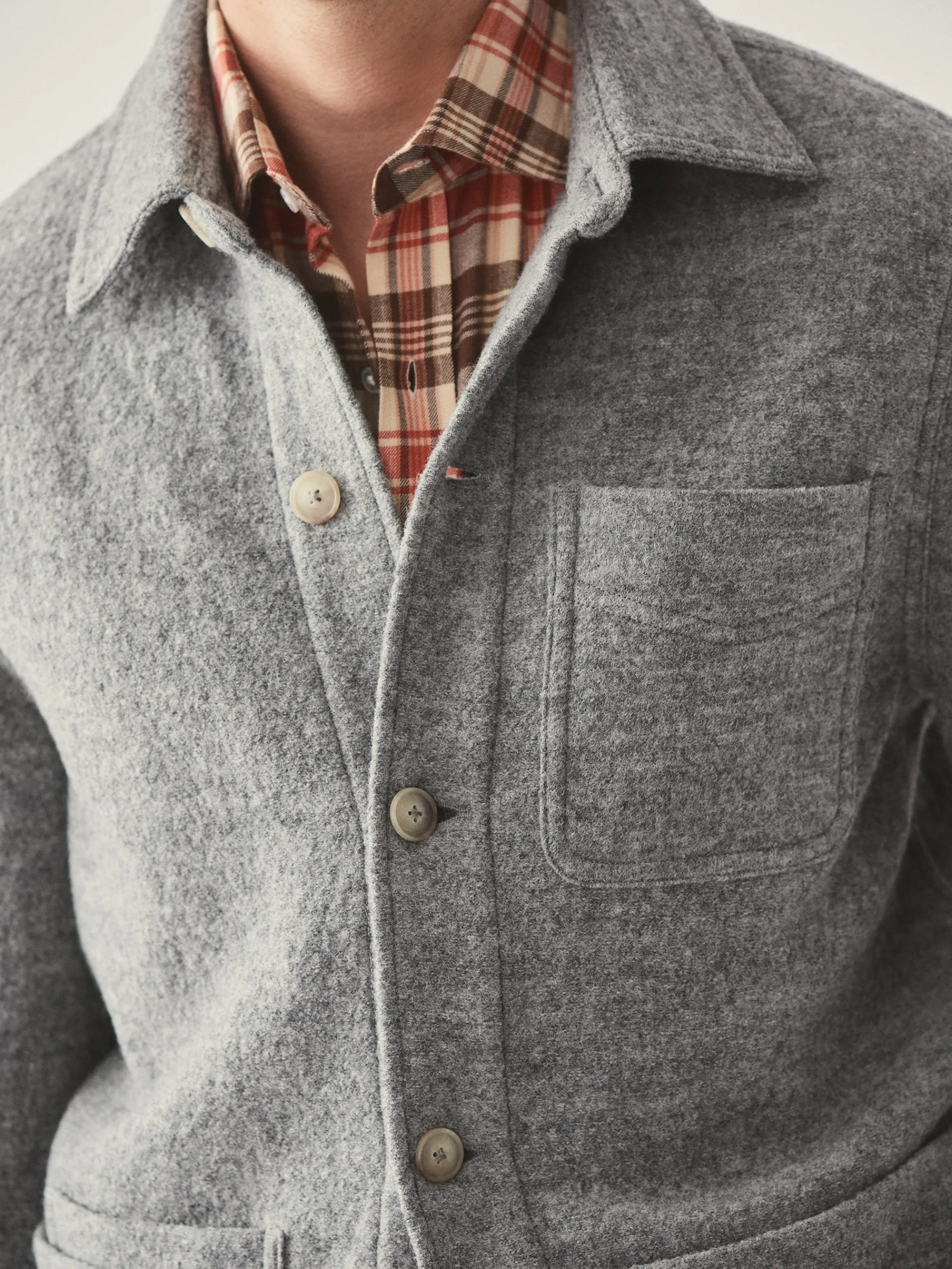 J.McLaughlin Weekender Jacket LightGray Cheap